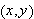 $\left( x,y\right) $