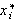 $x_{i}^{\ast }$