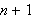 $n+1$