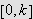 $\left[ 0,k\right] $